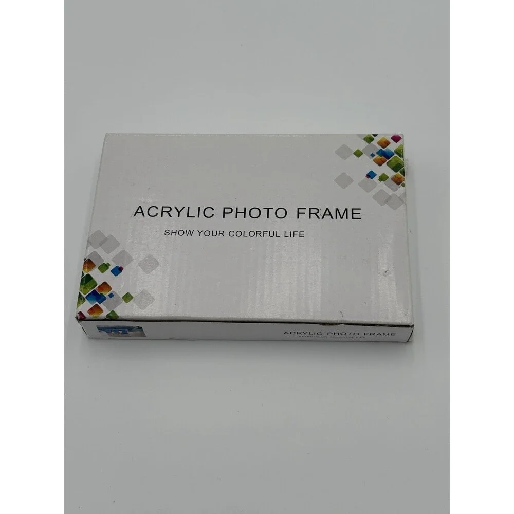 Premium Acrylic Picture Frame Double Sided 4x6 Clear Photo Frame Free Standing